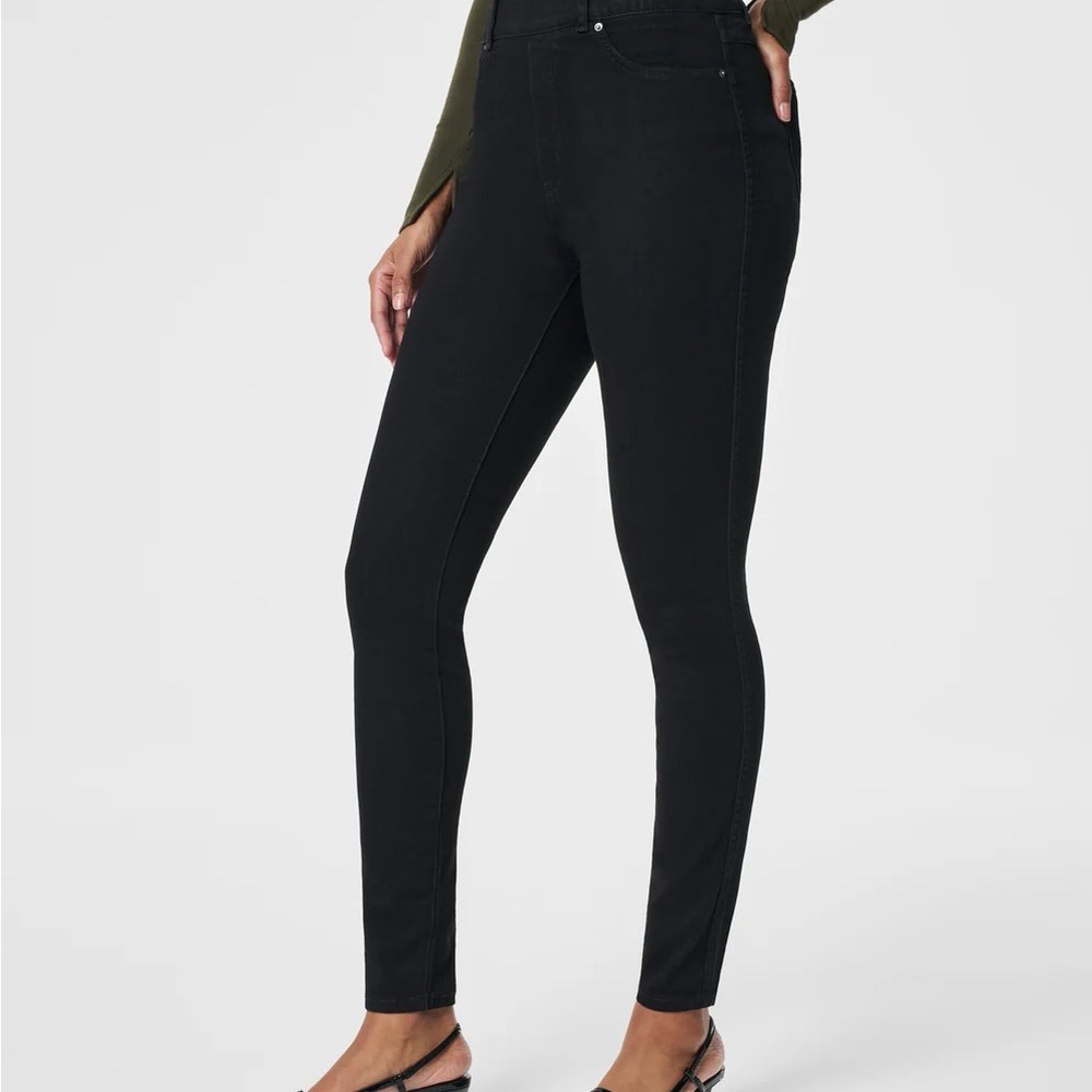 SPANX Ankle Skinny Jeans Clean Black Size Small Regular NWT